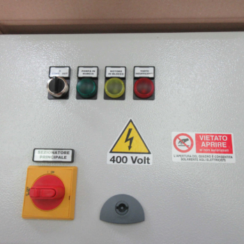 Pannello di controllo quadro elettrico di comando per impianti trattamento aria