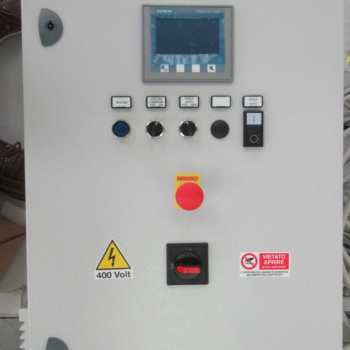 Quadro elettrico di controllo macchina lavorazione legno, pannello di controllo